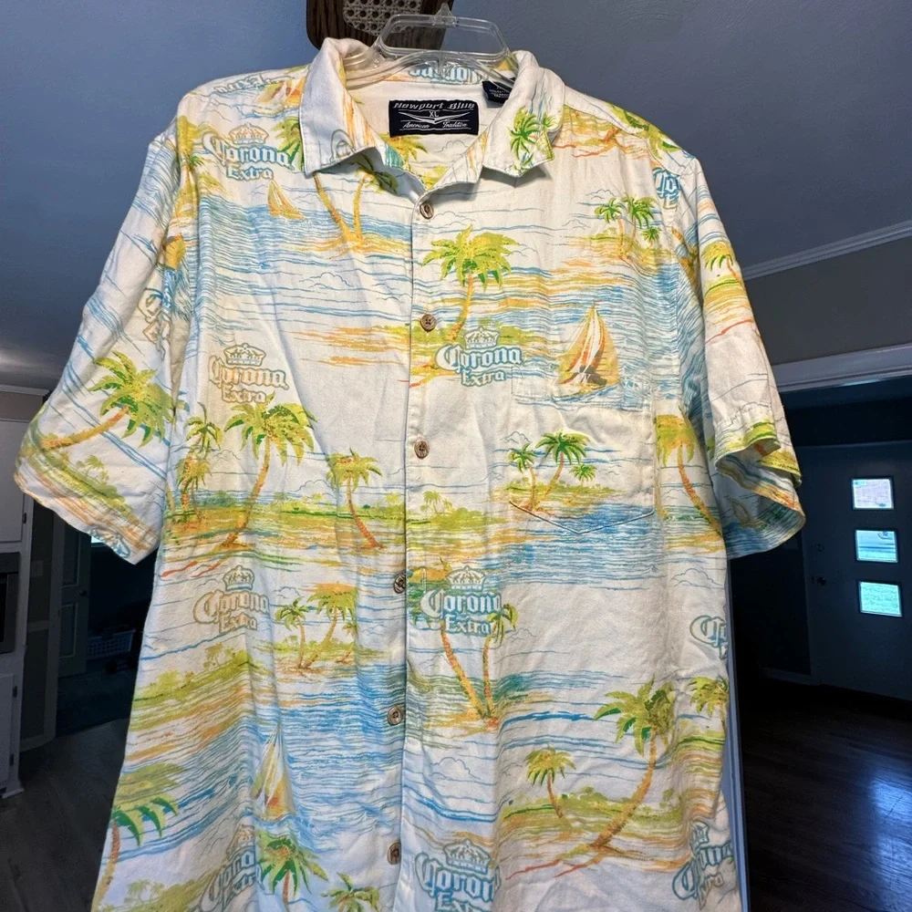 Men’s Size XL Button Down Corona Extra shirt - Picture 1 of 4